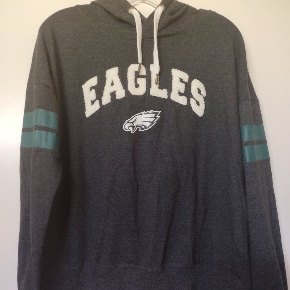 NFL Junior Collection Philadelphia Eagles Black Pullover Hoodie NWOT Size Medium